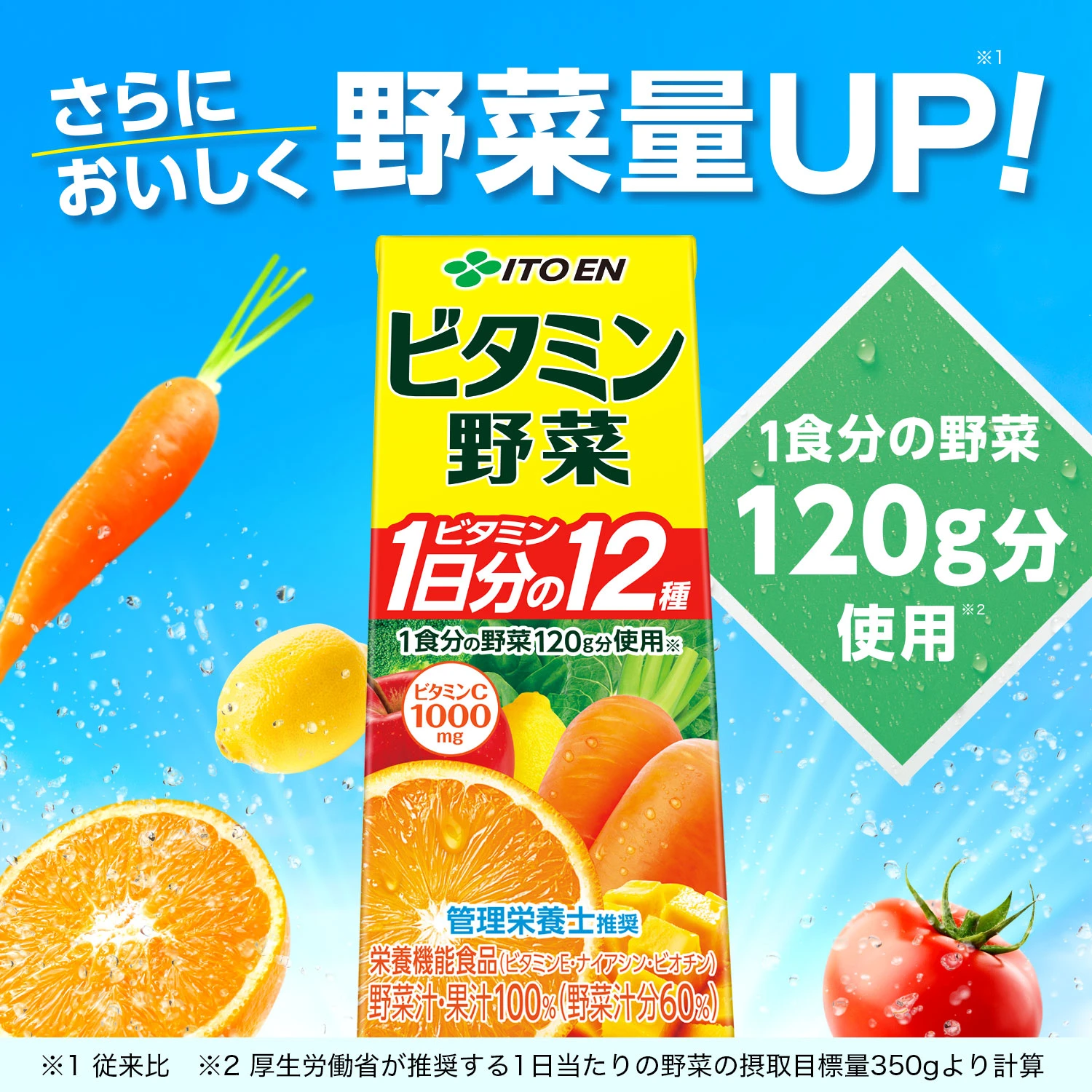 【送料込み】伊藤園 ビタミン野菜 パック  200ml×24本×4ケース (96本)