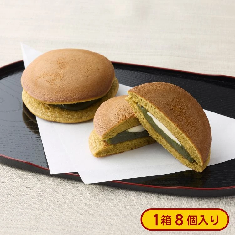 抹茶バターどらやき 8個入 [冷凍食品] 京都府産宇治抹茶 バター 茶師十段厳選 北海道産発酵バター どらやき ミニストップオリジナル ギフト 香料・着色料不使用 おやつ